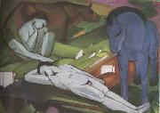 Franz Marc Shepherds (mk34) oil on canvas